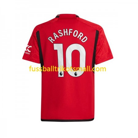 Fußballtrikots Manchester United Marcus Rashford 10 2023-2024 Kurzarm Heimtrikotsatz kaufen